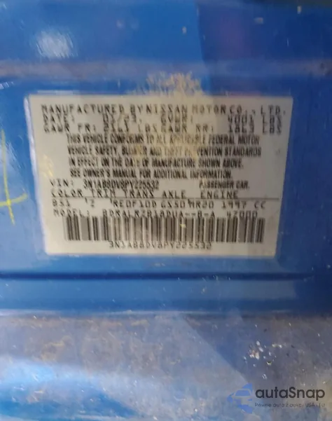 2023 Nissan Sentra Sr from USA, damaged, VIN 3N1AB8DV8PY225532